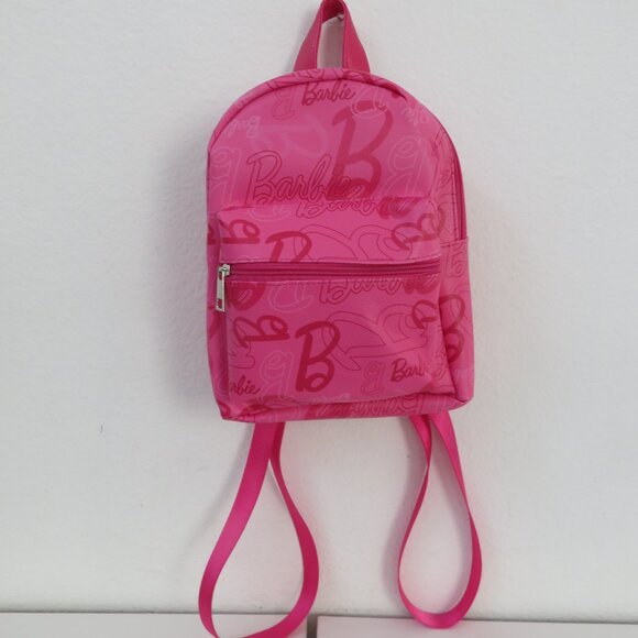 Barbie Mini Backpack 10.5” Faux Leather Barbie Backpack - Picture 1 of 5